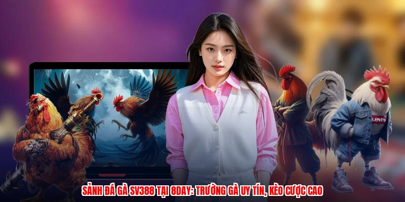 Sảnh Đá Gà SV388 Tại 8DAY: Trường Gà Uy Tín, Kèo Cược Cao